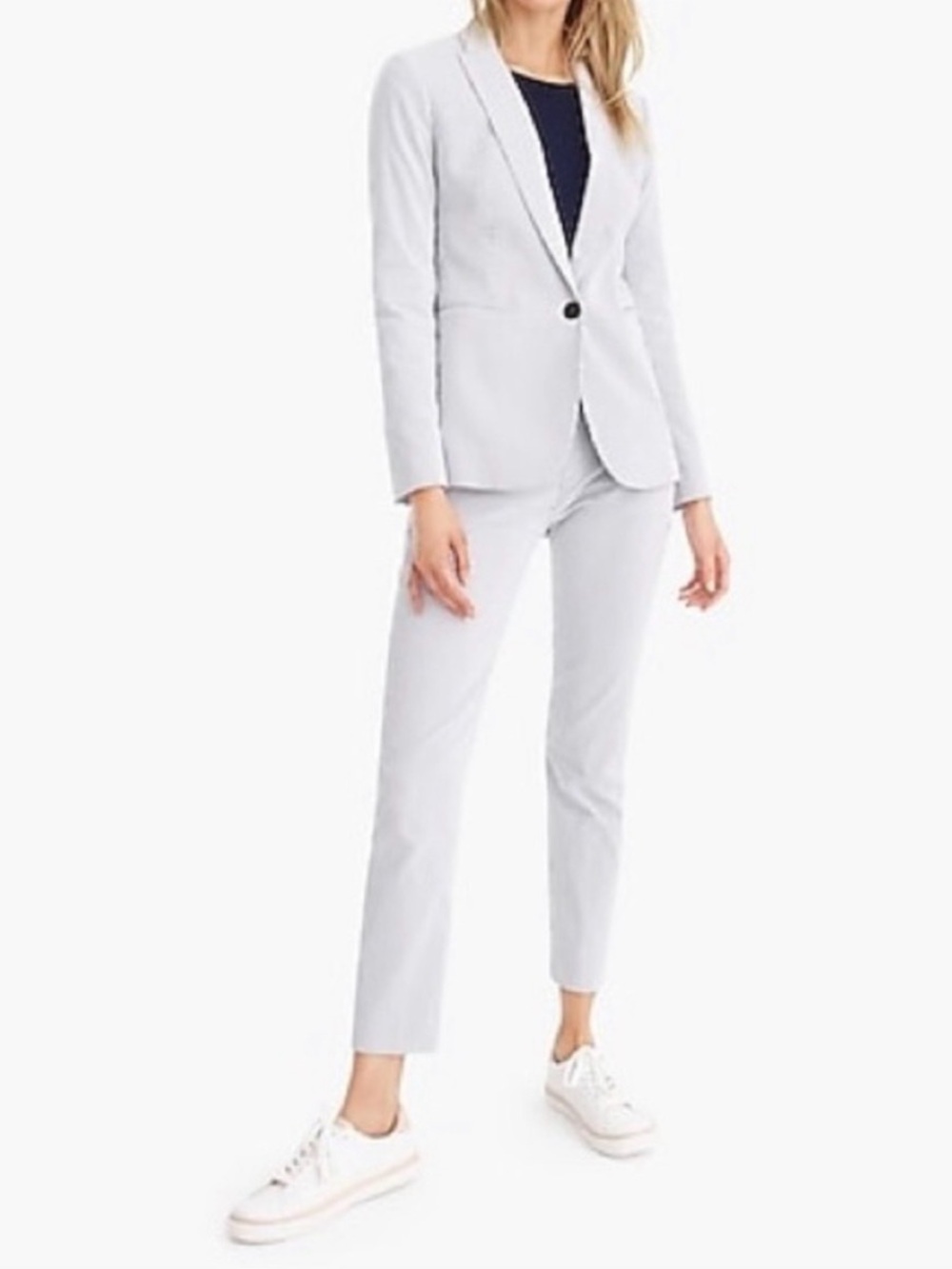 J.Crew Tall Cameron Slim Crop Pant in Seersucker